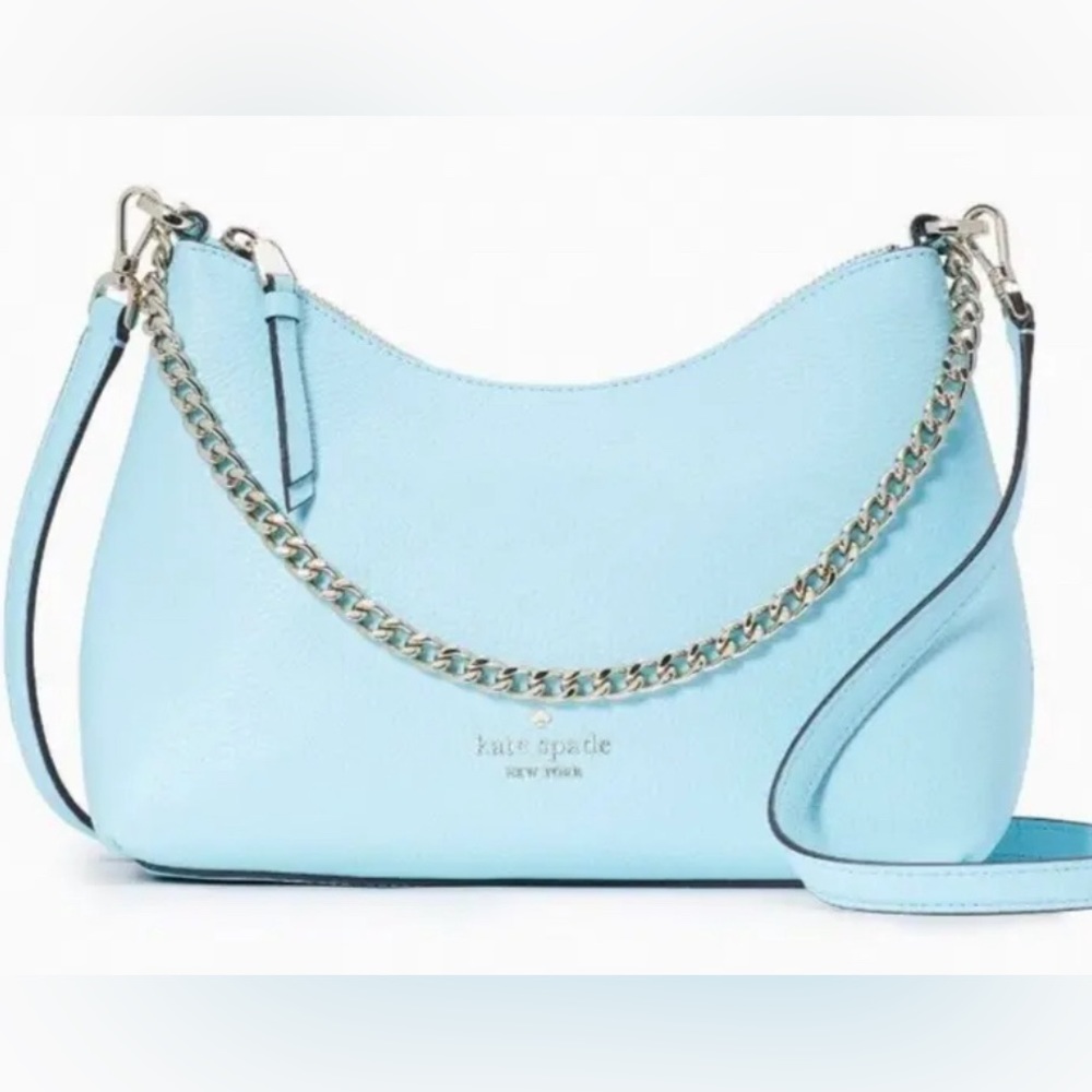 New Kate Spade Zippy Pebbled Leather in Perfect Pool